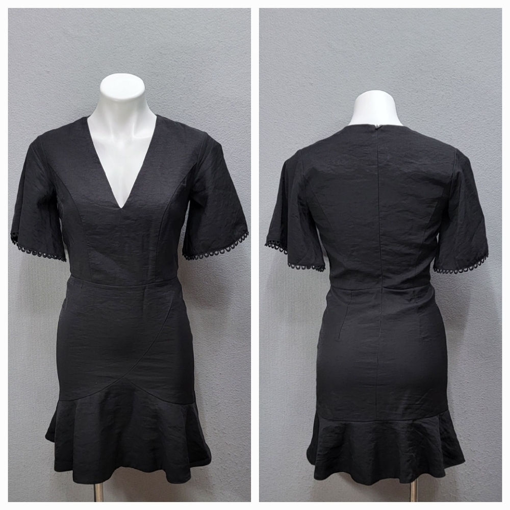 SHILLA THE LABEL V-NECK DRESS, SIZE XS